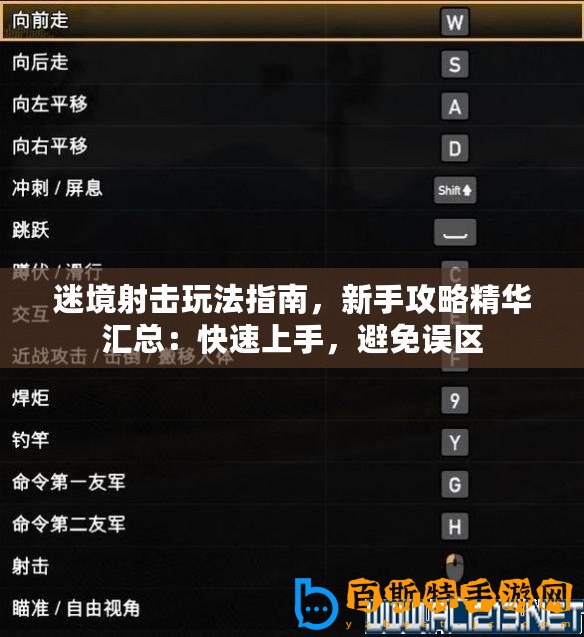迷境射擊玩法指南，新手攻略精華匯總：快速上手，避免誤區(qū)