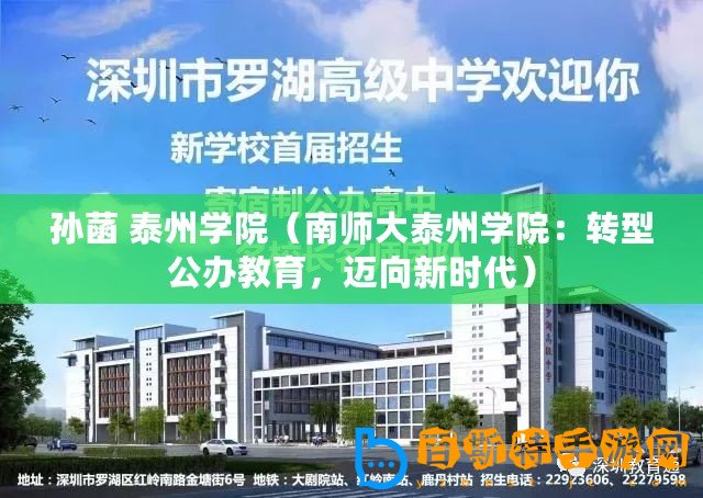孫菡 泰州學院（南師大泰州學院：轉型公辦教育，邁向新時代）